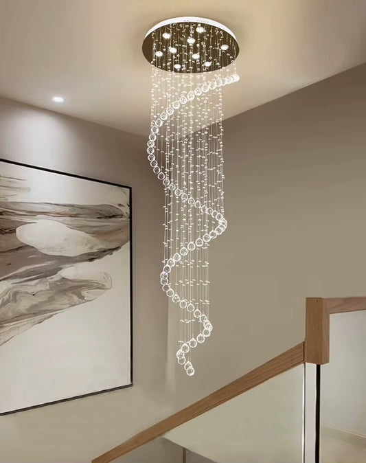 Modern Led Chandeliers Light Fixture for Staircase Stair Lights Luxury Hotel Villa Vanity Bedroom Hanging Lamp