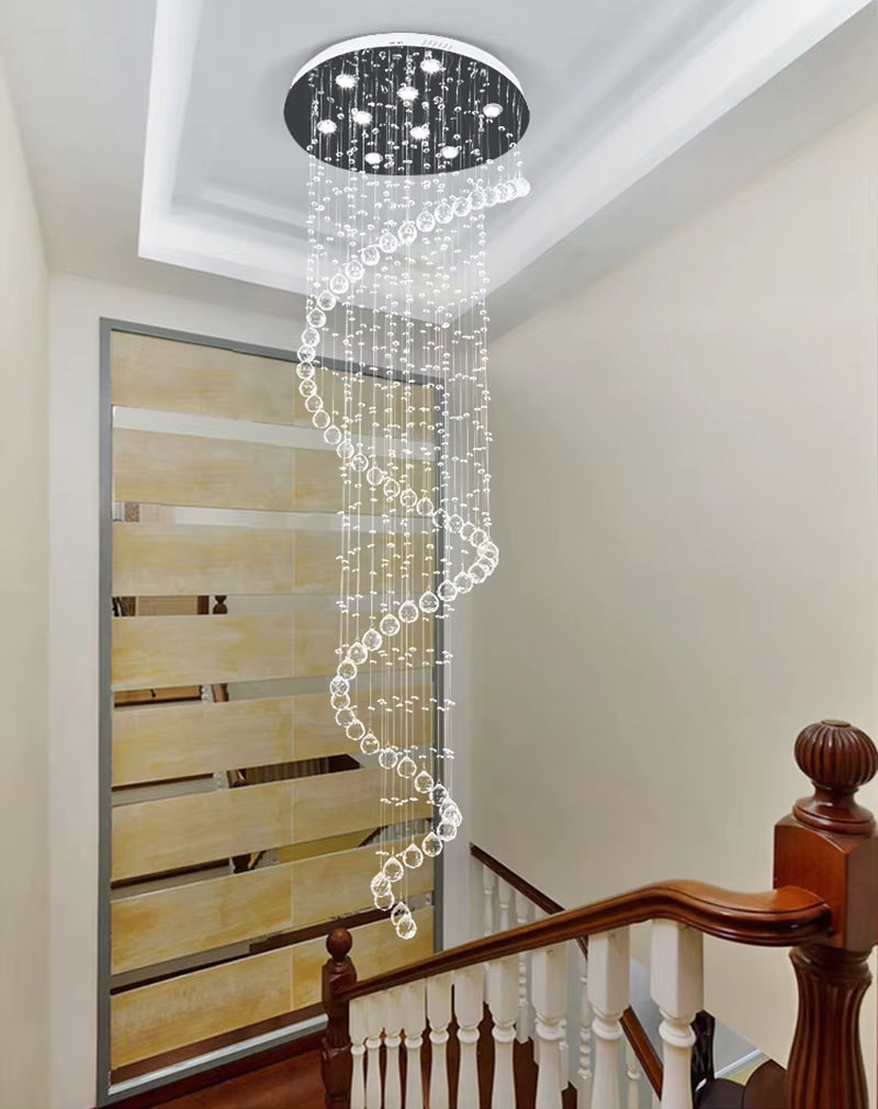 Modern Led Chandeliers Light Fixture for Staircase Stair Lights Luxury Hotel Villa Vanity Bedroom Hanging Lamp