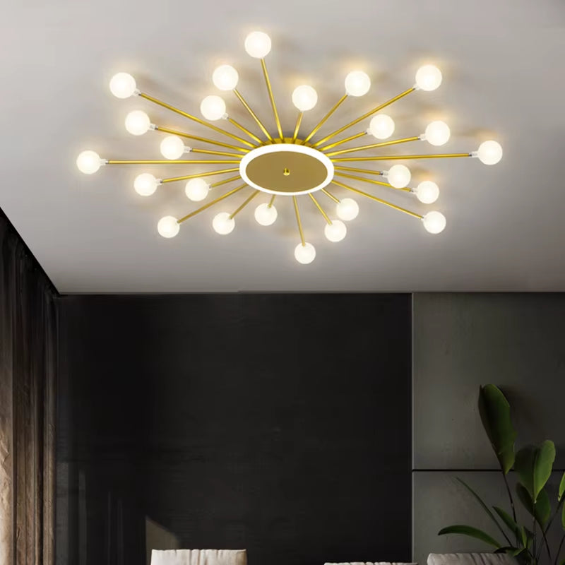 Modern Glass Ceiling Chandeliers Lighting Chandelier for Living Room Bedroom Kitchen Led Light Indoor Lamp Fixture Lights