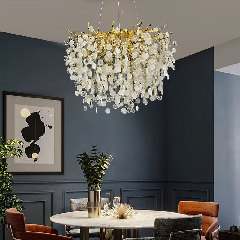 Scandinavian Living Room Crystal Light Bedroom Ceiling Chandelier Dining Room Ceiling Light Hotel Interior Lighting Chandeliers