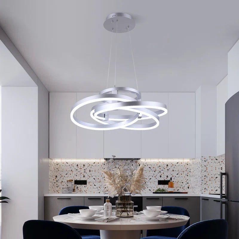 Alliber Dimmable LED Geometric Chandelier