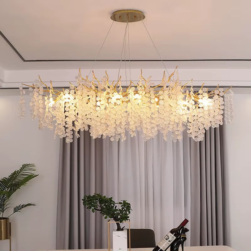 Scandinavian Living Room Crystal Light Bedroom Ceiling Chandelier Dining Room Ceiling Light Hotel Interior Lighting Chandeliers