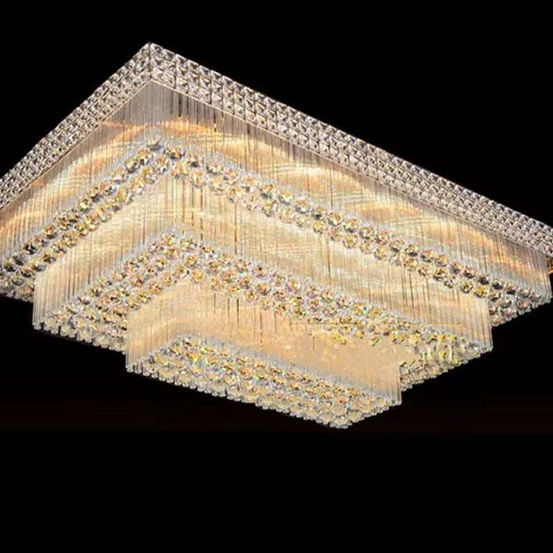 Manufacturers Wholesale Gold Rectangular Living Room Bedroom Lamp Restaurant Lights S LED Ceiling Lights Rmy-069