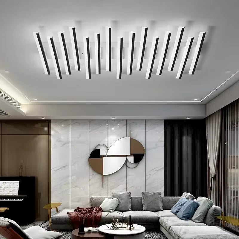 Nordic Art Line Acrylic Led Ceiling Chandelier Living Room Restaurants Kitchen Bar Pendant Lamps Modern Home Decoration Lighting