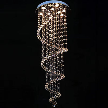 Modern Led Chandeliers Light Fixture for Staircase Stair Lights Luxury Hotel Villa Vanity Bedroom Hanging Lamp