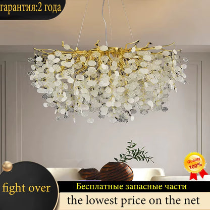 Scandinavian Living Room Crystal Light Bedroom Ceiling Chandelier Dining Room Ceiling Light Hotel Interior Lighting Chandeliers