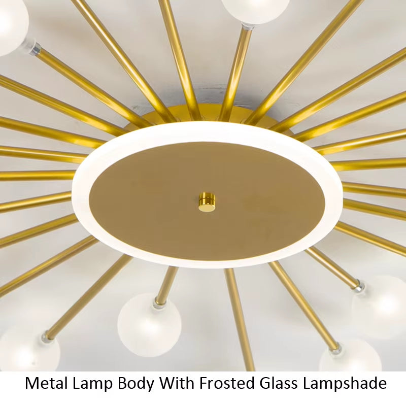 Modern Glass Ceiling Chandeliers Lighting Chandelier for Living Room Bedroom Kitchen Led Light Indoor Lamp Fixture Lights